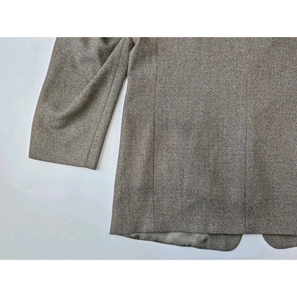 Hart Schaffner Marx Mens Wool Sports Coat 43L Brown Multicolor USA 3 Button